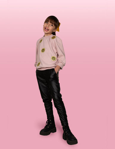 Sudadera caritas felices amarillas PINK TALES