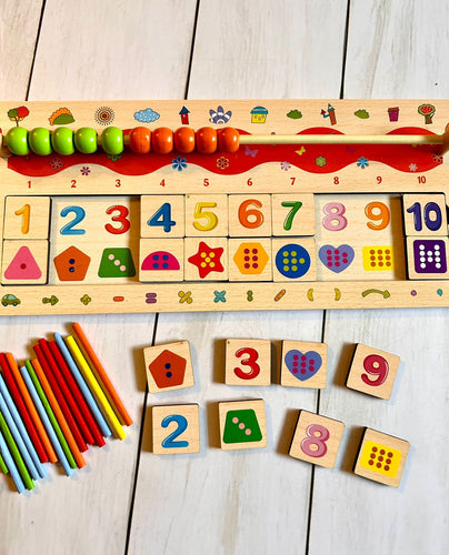 Tablero Abaco y Numeros  CHIKY MARKET