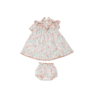 Vestido Engomado Braga Corales Rosa Empolvado