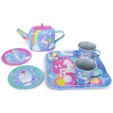 Cargar imagen en el visor de la galería, Juego de té de hojalata de 7 piezas - Fantasía JUG