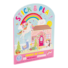 Cargar imagen en el visor de la galería, Libreta de Calcomanías Reutilizables Stick &amp; Play, Hadas &amp; Arcoíris TOC-TOC
