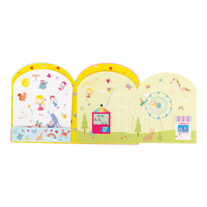 Libreta de Calcomanías Reutilizables Stick & Play, Hadas & Arcoíris TOC-TOC