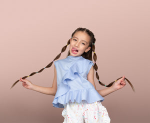 Blusa Verano (sin mangas) (color azul) PINK TALES