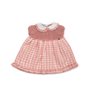 Vestido Cuerpo Punto Cuadritos Plumeti ALINA