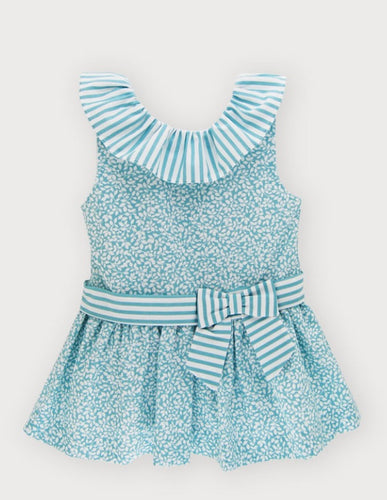 Vestido Talle Bajo Fam. Angelica  Verde
