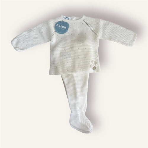 Conjunto 2 P.Lin Calado Lazo Blanco