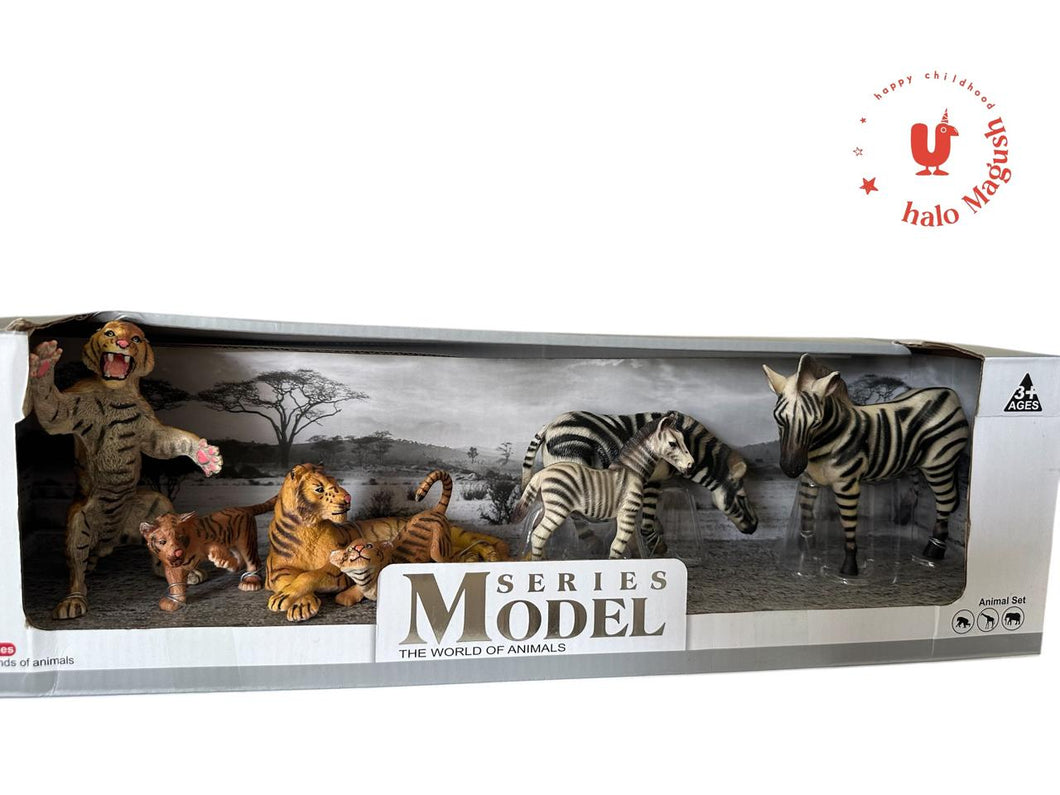 Set de Tigres y Zebras Series Model
