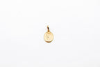 Medalla Oval Virgen Madonna con Bisel oro 14k