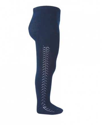Malla calada lateral azul marino