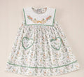 Vestido verde patos