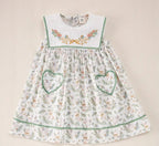 Vestido verde patos