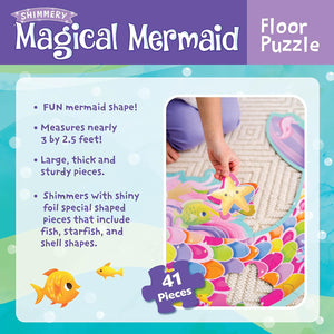 Puzzle de sirena mágica brillante Gigante PORFYDYA