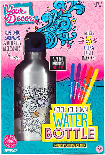 Kit para Decorar Tu Propia Botella de Agua PORFYDYA