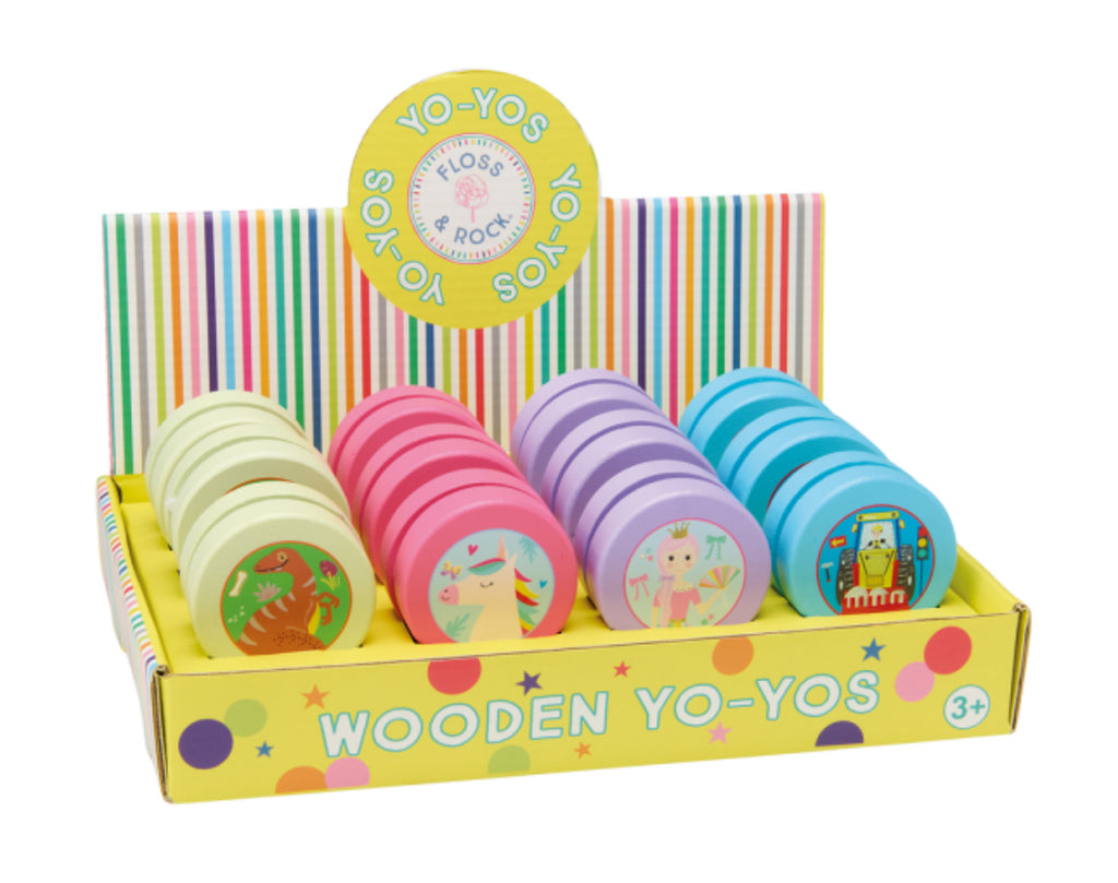 Yoyos de madera - 4 diseños