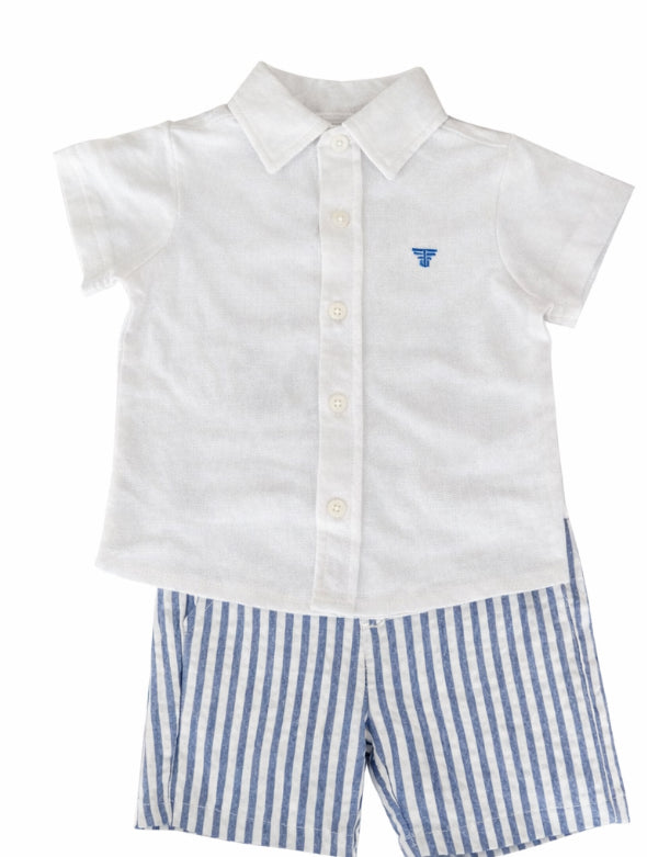 Conjunto shorts rayas niño
