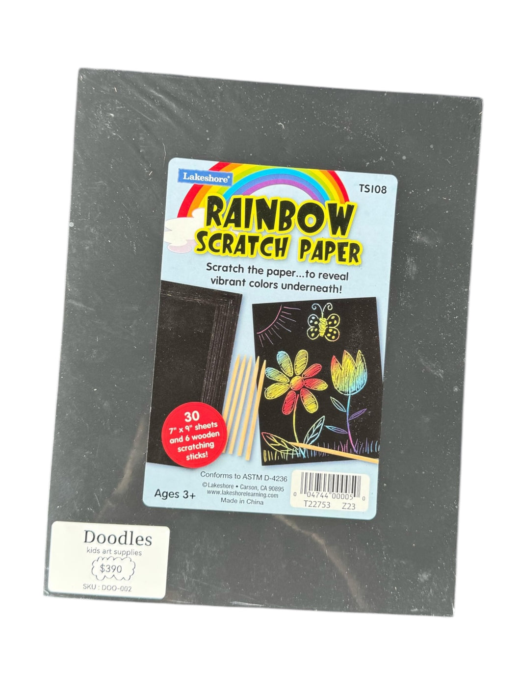 Rainbow scratch paper DOODLES
