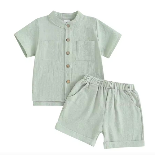 Conjunto Verde Muselina Niño CHIKY NYNO