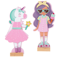 Cargar imagen en el visor de la galería, Muñeca de Vestir Unicornio y Princesa PORFYDYA