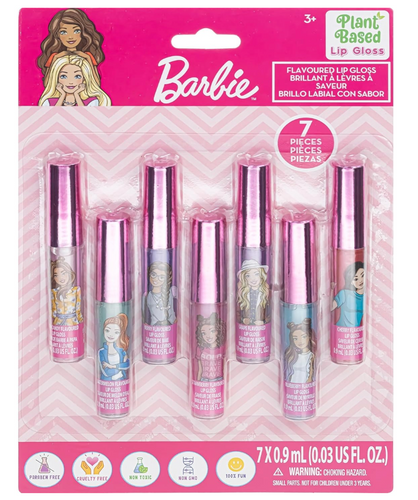 Barbie 7 unidades de brillo para labios PORFYDYA
