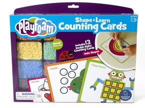 Playfoam Shape & Learn Counting Set, Flash Card Set PORFYDYA