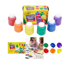 Cargar imagen en el visor de la galería, Crayola - Pintura lavable para niños, 6 por paquete PORFYDYA
