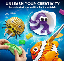 Cargar imagen en el visor de la galería, Seashell - Kit de pintura artesanal para niños PORFYDYA