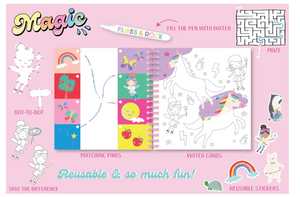 Libreta Reutilizable Multi Actividades, Hadas & Arcoíris TOC TOC