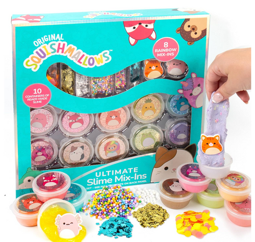 Squishmallows Ultimate Slime Mix'Ins, paquete de 10 PORFYDYA