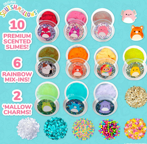 Squishmallows Ultimate Slime Mix'Ins, paquete de 10 PORFYDYA