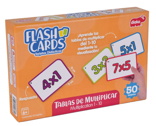 Flash Cards Tablas De Multiplicar BRUPA