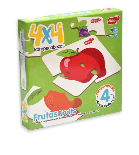 4X4 Frutas - Rompecabezas BRUPA