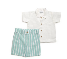 Cargar imagen en el visor de la galería, Conjunto Camisa Niño Pantalon Rayado ALINA