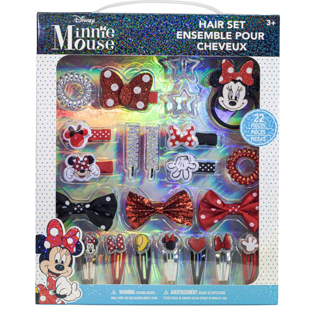 Disney Minnie Mouse - Kit de Accesorios para el Cabello Set PORFYDYA