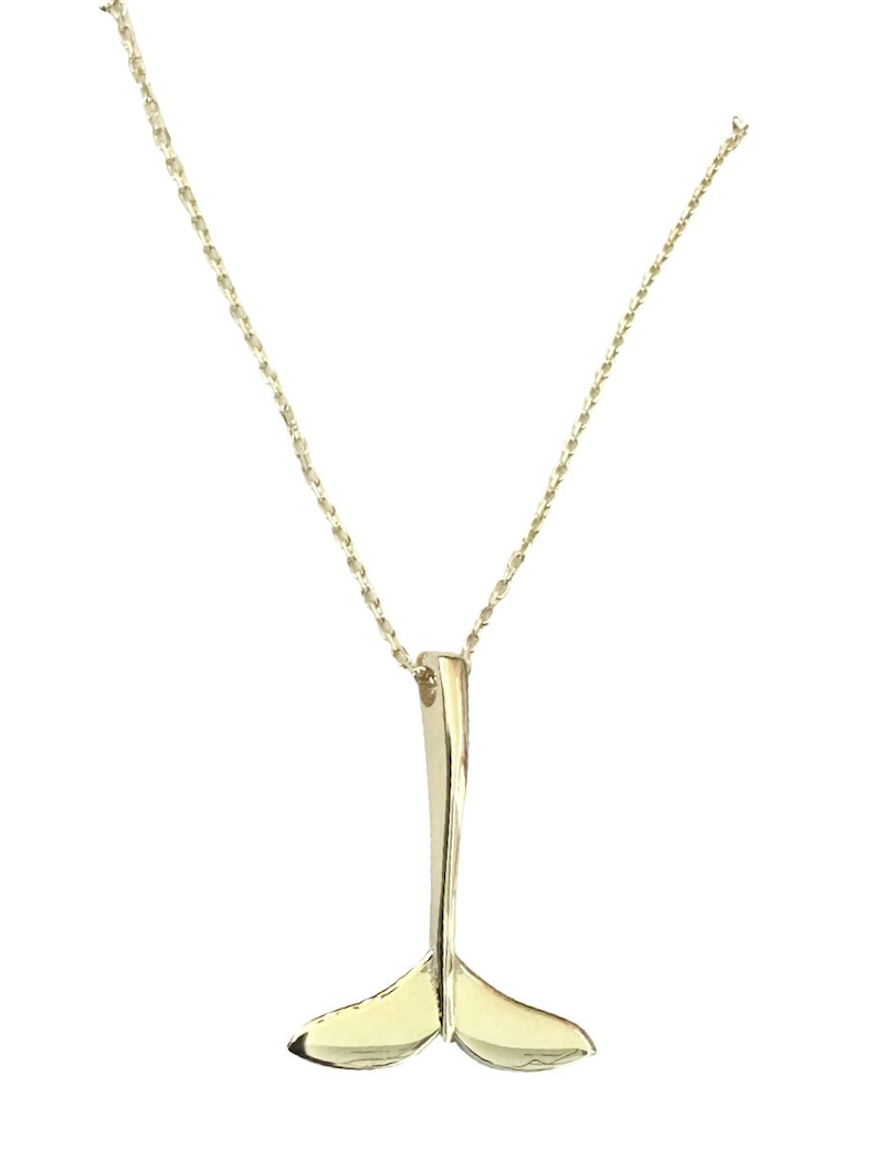 Collar Cola De Ballena (Incluye Cadena) Oro 10K