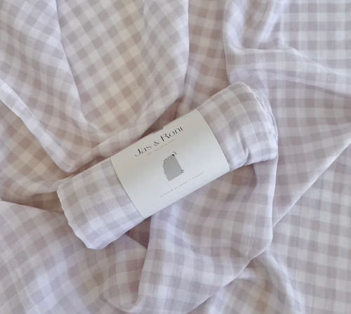 Muselina big blush pink squares