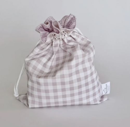 Bolsita Jas&Roni pink squares