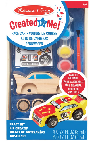 Melissa & Doug - Decora a tu Gusto, Auto de Carreras de Madera PORFYDYA