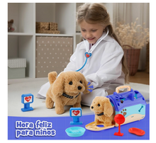 Cargar imagen en el visor de la galería, Perro de Peluche Electrónico Interactivo Que Camina y Ladra con Accesorios PORFYDYA