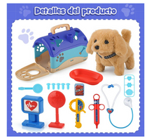 Cargar imagen en el visor de la galería, Perro de Peluche Electrónico Interactivo Que Camina y Ladra con Accesorios PORFYDYA