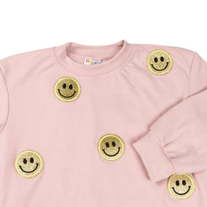 Sudadera caritas felices amarillas PINK TALES