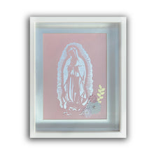 Cargar imagen en el visor de la galería, Virgen Guadalupe Flores - Hoja de Plata / Rosa PAPIER