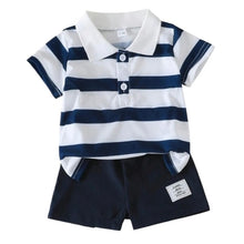 Cargar imagen en el visor de la galería, Conjunto Shor y Camisa Rayas CHIKY NYNO