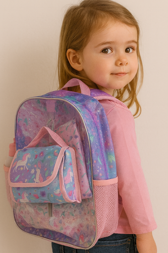 Set Mochila, Lochera y Botella Unicornio TOC SOFI