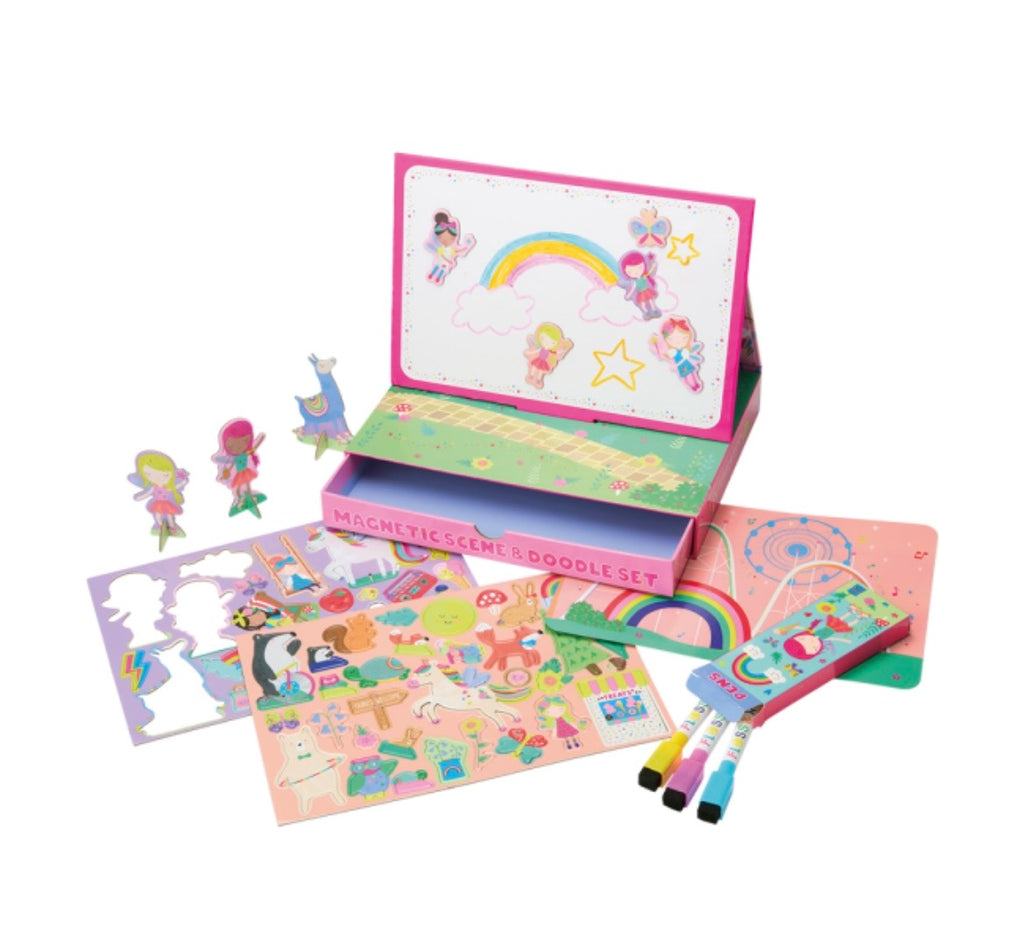 Escena Magnetica y juego de Garabatos- Hada Arcoiris