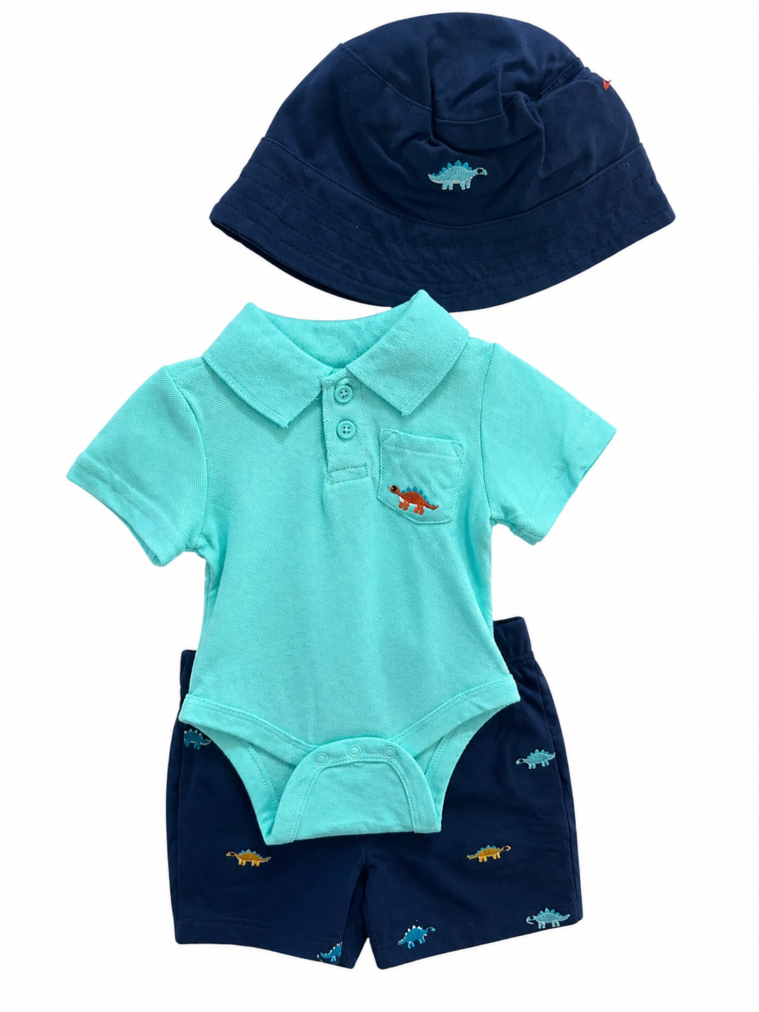 Conjunto dino short niño 3pz