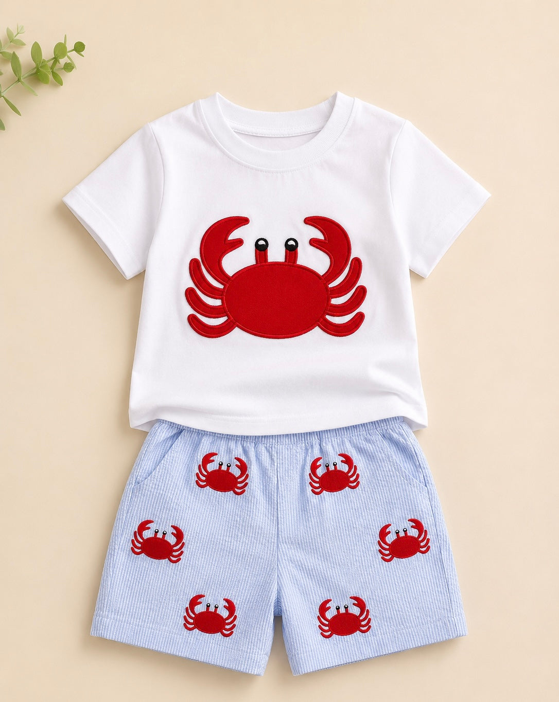 Conjunto niño cangrejos