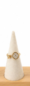 Anillo doble Flor oro 10k ENTRE JOYAS