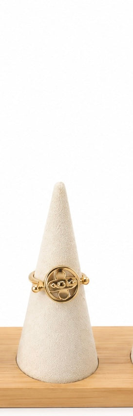 Anillo Van Cleef giratorio oro 10k