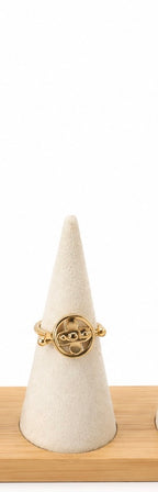 Anillo Van Cleef giratorio oro 10k