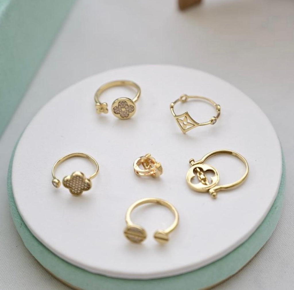 Anillo Doble Van Cleef oro 10k ENTRE JOYAS